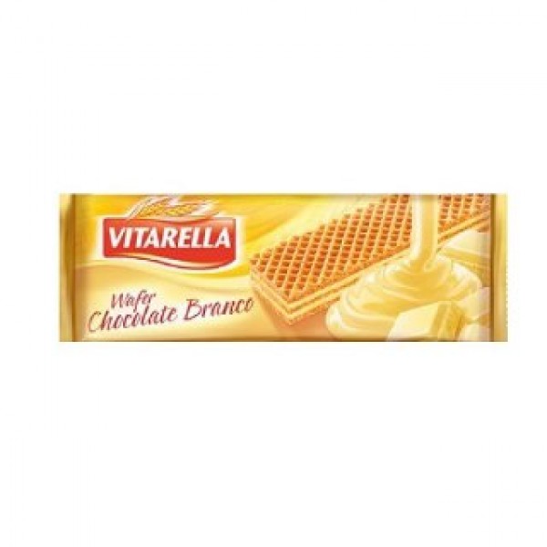 Biscoito Vitarella Wafer Chocolate Branco 130G
