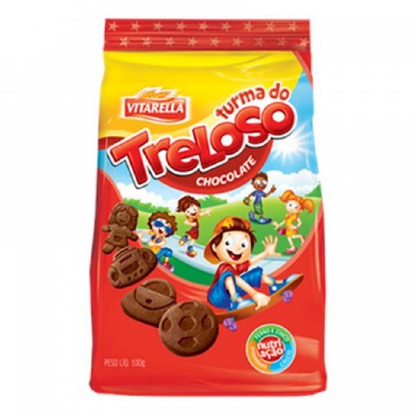 Biscoito Turma do Treloso Amanteigado Chocolate 100g