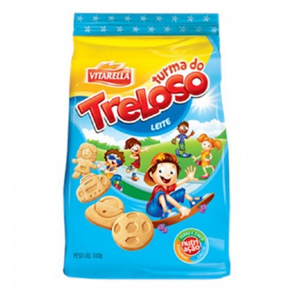 Biscoito Turma Do Treloso Amanteigado Leite 100G