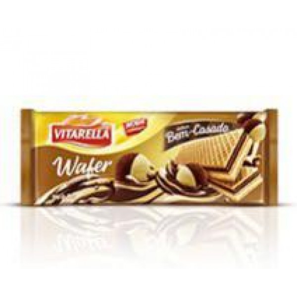 Biscoito Vitarella Wafer Bem-Casado 120g
