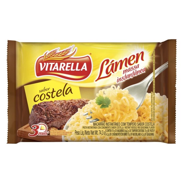 Macarrão Instantâneo Vitarella Lámen Costela 74,3G