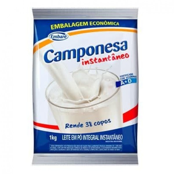Leite em Pó Instantâneo Camponesa 1kg