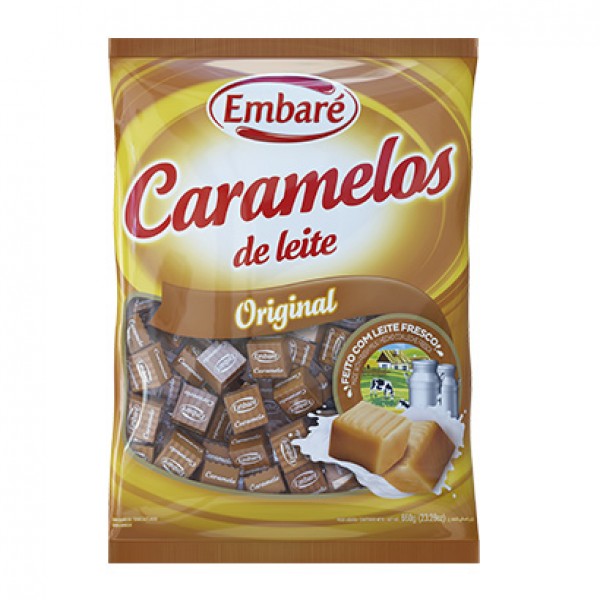 Bala Caramelo de Baunilha Embaré 660G