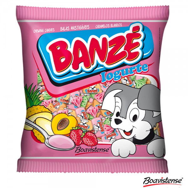 Balas Mastigáveis Banzé Iogurte 600g - Boavistense