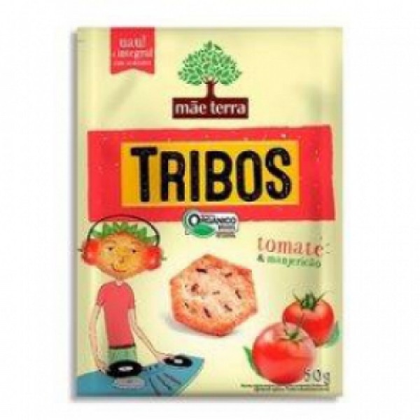 Biscoito Integral Mãe Terra Tribos Tomate e Manjericão