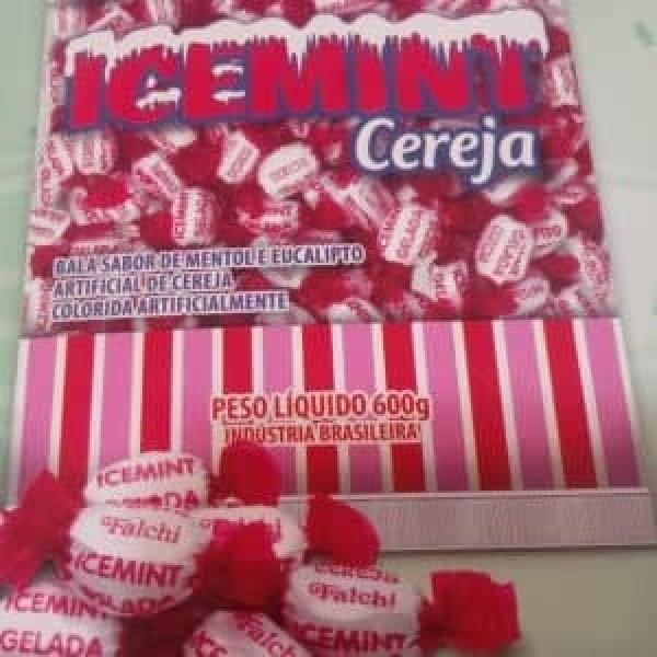 Balas Icemint Santa Fé Cereja 600g