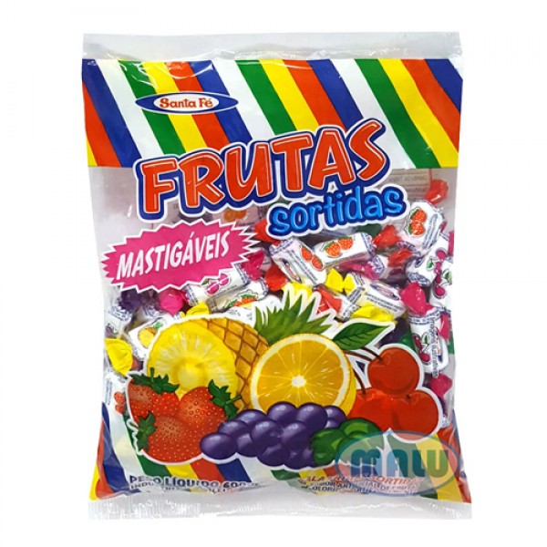 Balas Santa Fé Frutas Sortidas 600g