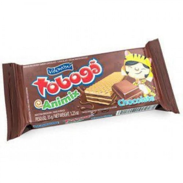 Biscoito Vitamassa Tobogã Wafer Chocolate 35g