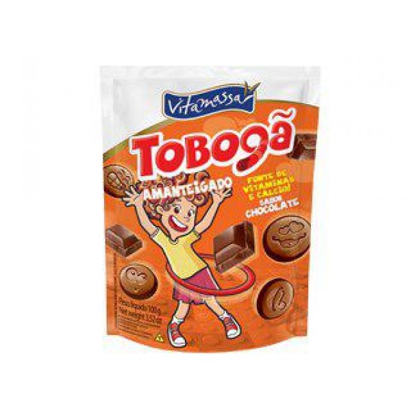 Biscoito Vitamassa Tobogã Amanteigado Chocolate 100g