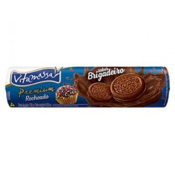 Biscoito Vitamassa Recheado Brigadeiro 130g