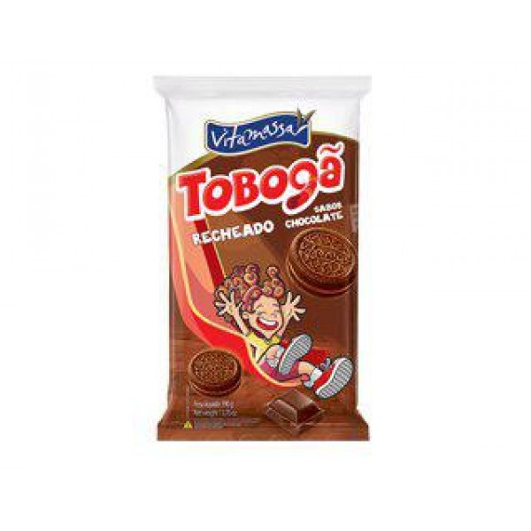 Biscoito Vitamassa Tobogã Recheado Chocolate 390g