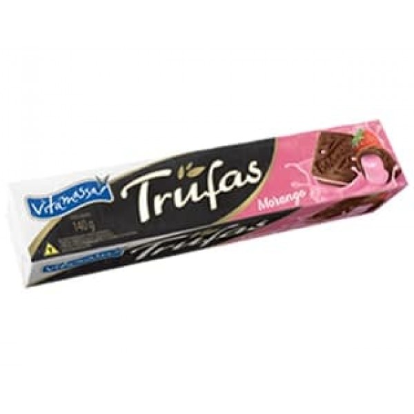 Biscoito Vitamassa Trufas Recheado Morango 140g