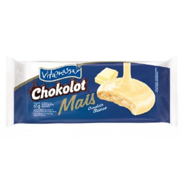 Biscoito Vitamassa Chokolot Chocolate Branco 65g