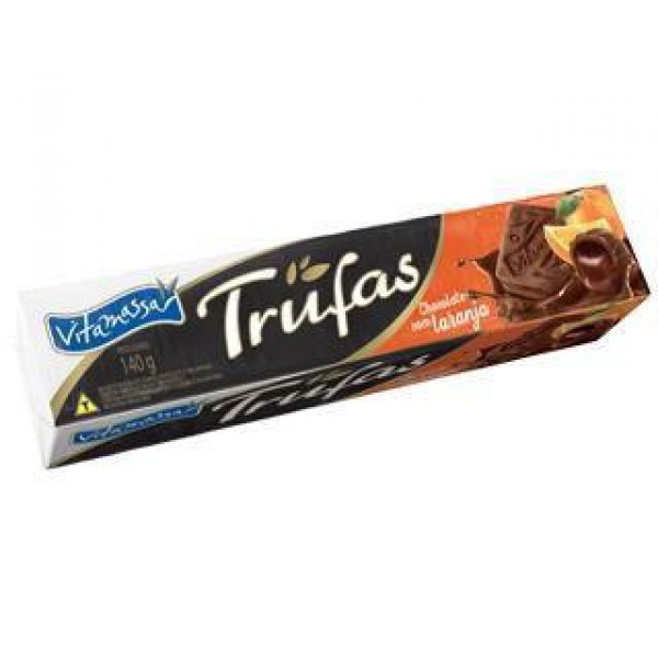 Biscoito Vitamassa Trufas Recheado Chocolate com Laranja 140g