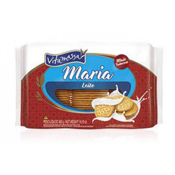 Biscoito Vitamassa Maria Leite 400G