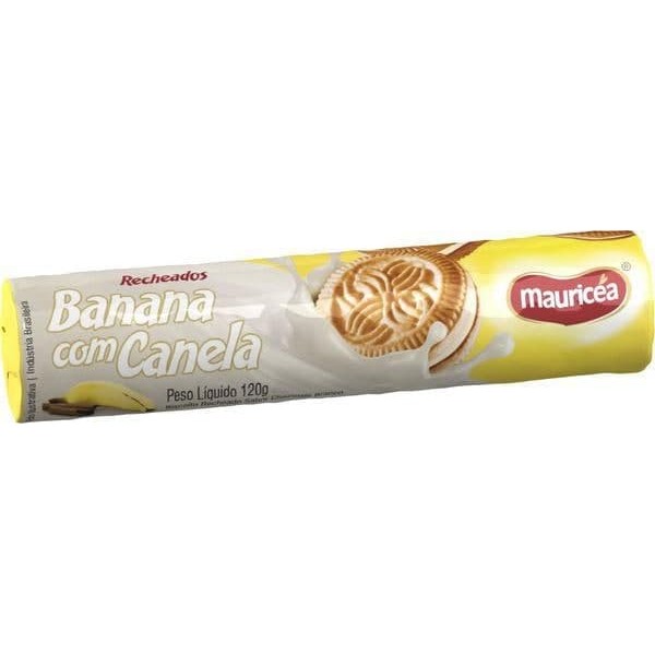 Biscoito Recheado Mauricéa Banana e Canela 120G