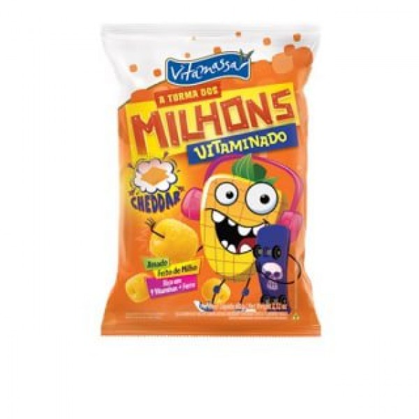 Salgadinho Vitamassa Turma dos Milhons Cheddar 30G