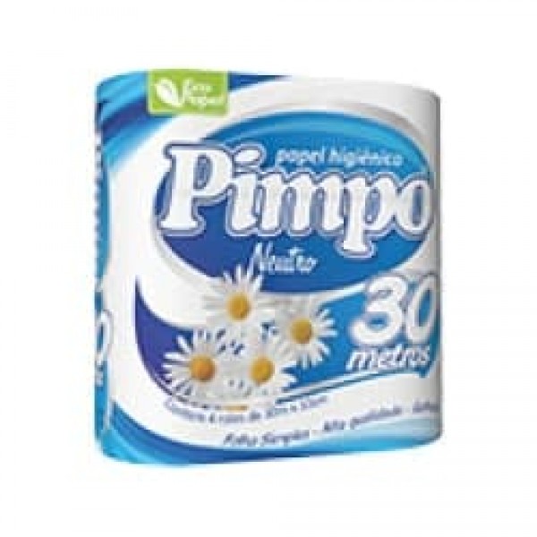 Papel Higiênico Pimpo Neutro 4 Rolo 30M