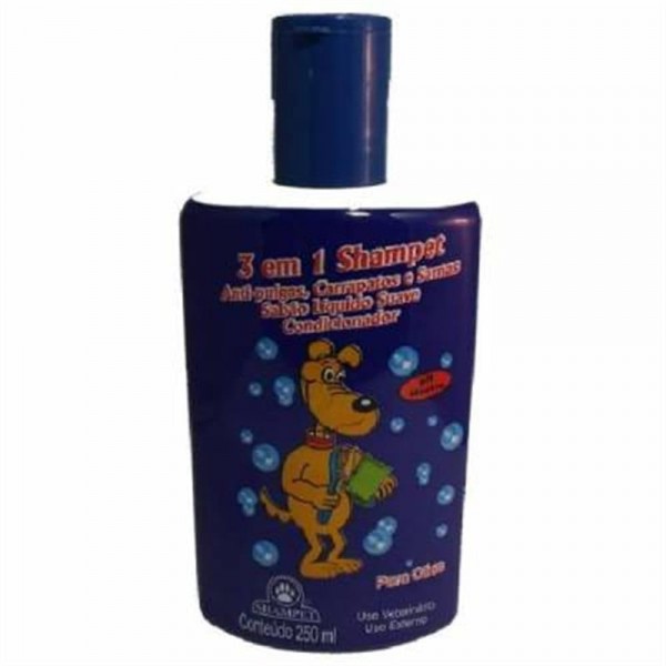 Shampoo Shampet 3 em 1 para Cães 250ml