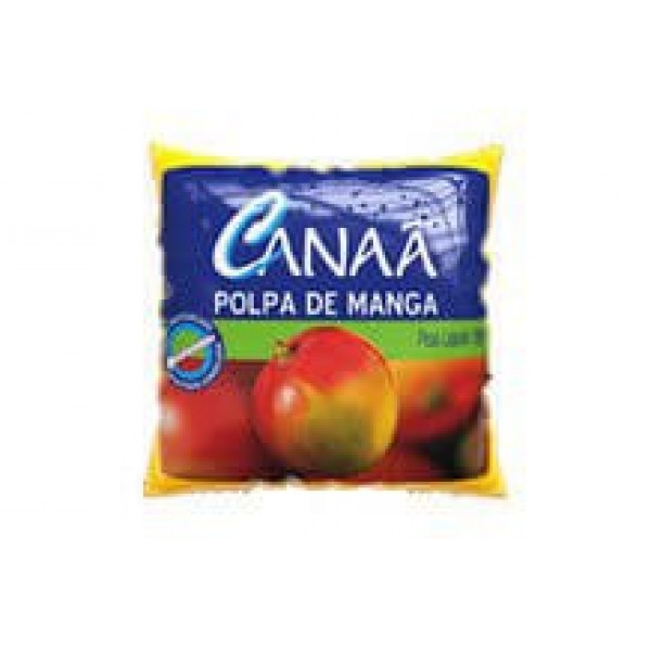 Polpa de Fruta Canaã Sabor Manga Pacote com 4 Unidade de 100g