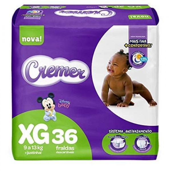 Fralda Cremer Disney Mega XG 36 Unidades