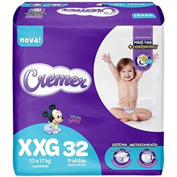 Fralda Cremer Disney Mega XXG 32 Unidades