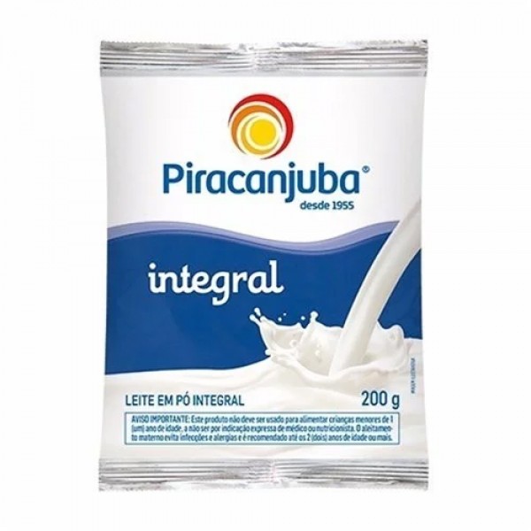 Leite em Pó Integral Piracanjuba 200g