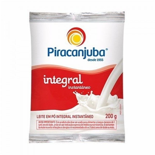 Leite em Pó Integral Instantâneo Piracanjuba 200g