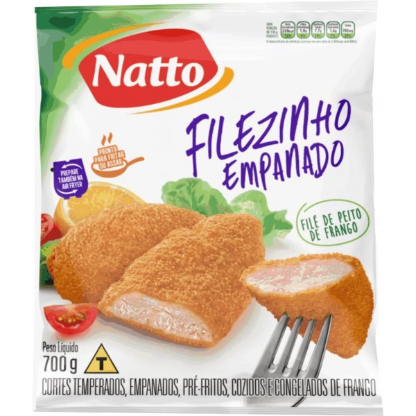 Filezinho Empanado de Peito de Frango Natto 700G