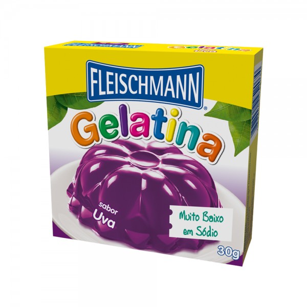 Gelatina em Pó Sabor Uva Fleischmann 30g