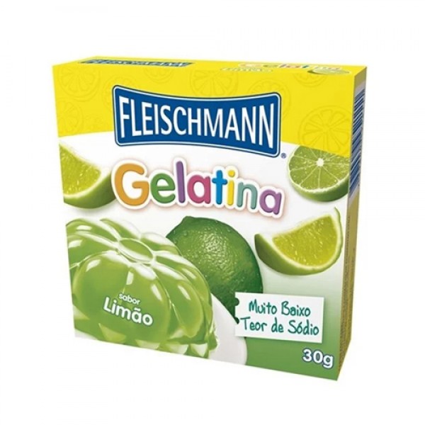 Gelatina em Pó Sabor Limão Fleischmann 30g