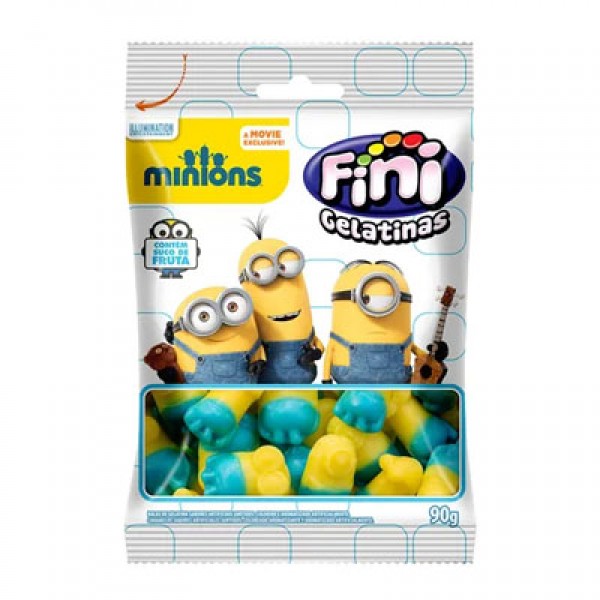 Bala de Gelatina Minions 90g - Fini