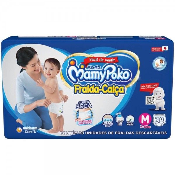Fralda Calça Mamypoko Junbo M 38 Unidades
