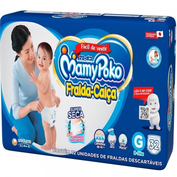 Fralda Calça Mamypoko Jumbo G 32 Unidades