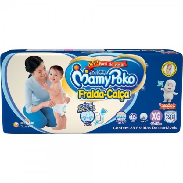 Fralda Calça Mamypoko Jumbo XG 28 Unidade
