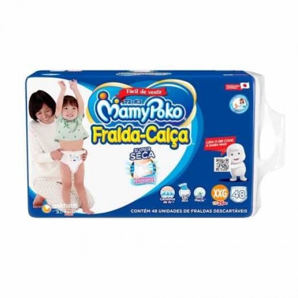 Fralda Calça Mamypoko Super Seca Merga XXG 48 Unidades