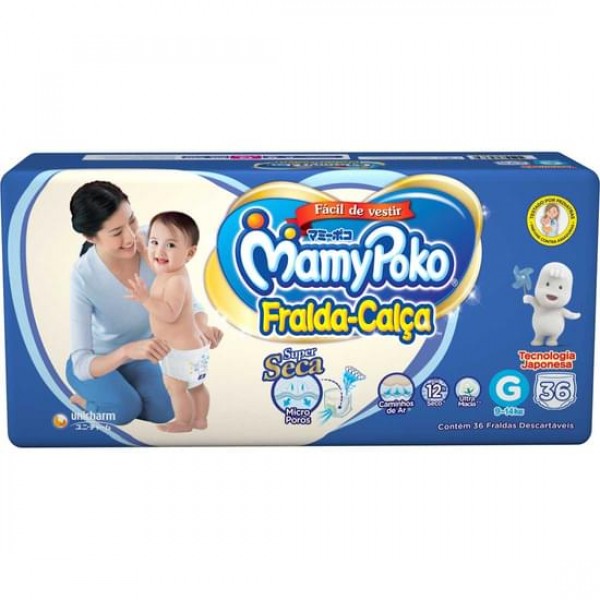 Fralda Calça Mamypoko Jumbo G 36 Unidade