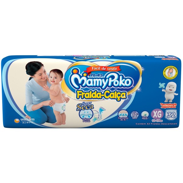 Fralda Calça MamyPoko Mega XG - 32 Unidades