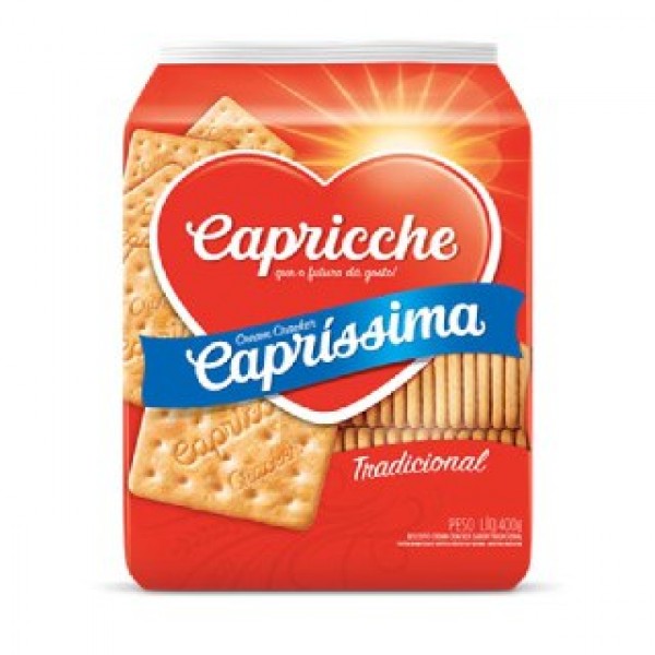 Biscoito Capricche Cream Cracker Tradicional 400G