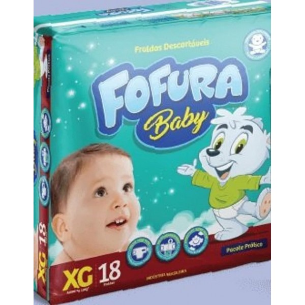 Fralda Fofura Baby Prático XG 18 UND 
