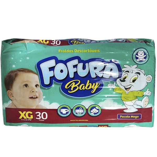 Fralda Fofura Baby Mega XG 30 UND