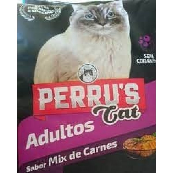 Ração Perrus Cat Mix de Carne Adultos 1KL